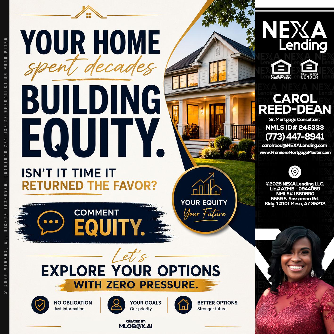 building equity - Carol Dean -Sr. Mortgage Consultant