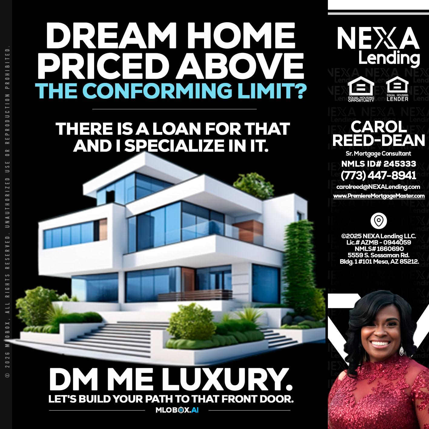 DREAM HOME - Carol Dean -Sr. Mortgage Consultant