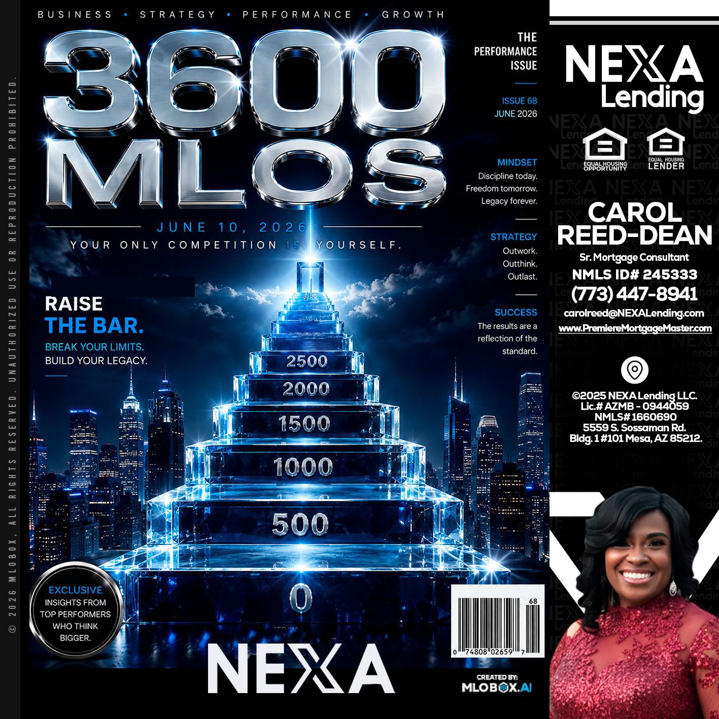 3600 MLOs - Carol Dean -Sr. Mortgage Consultant
