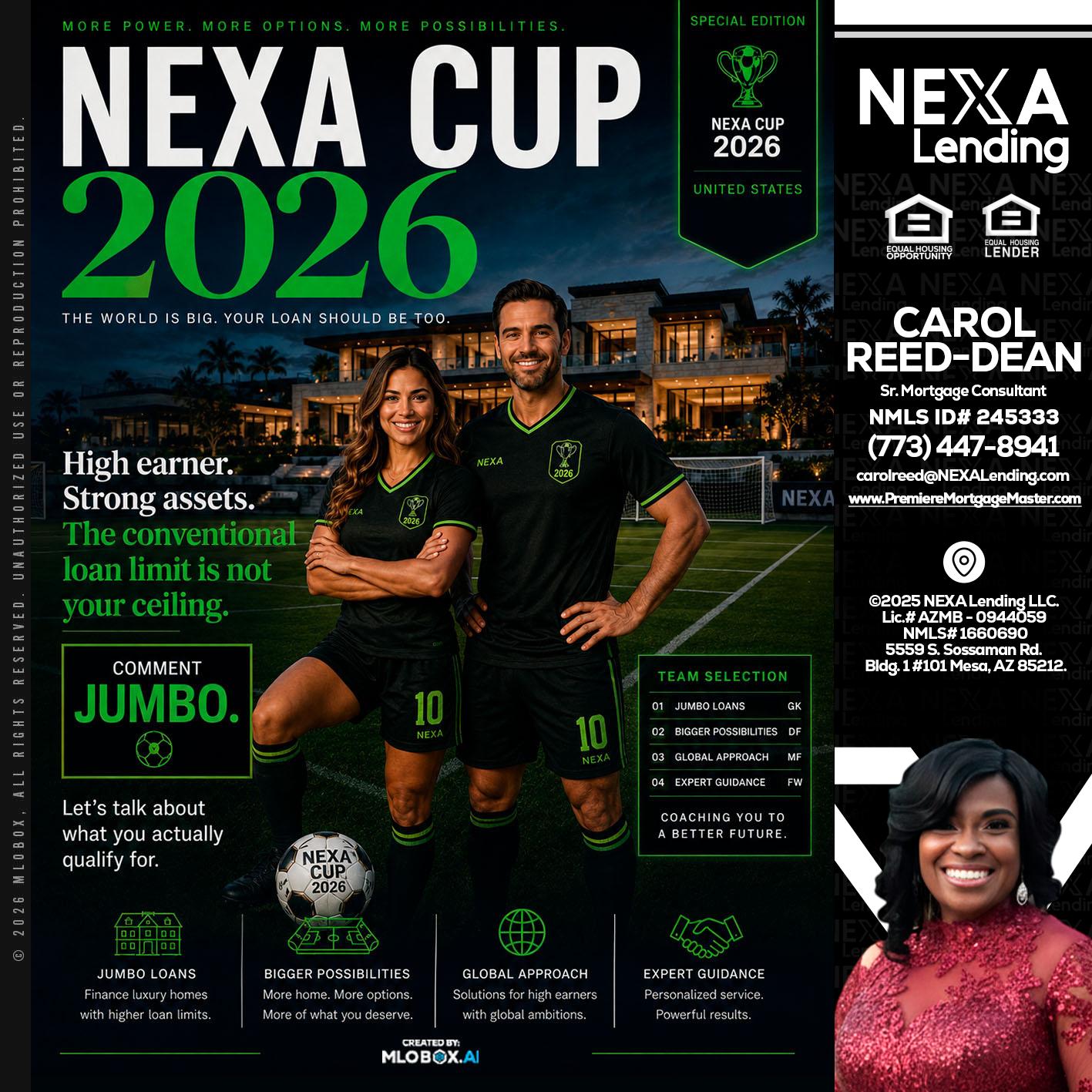 NEXA CUP 2026 - Carol Dean -Sr. Mortgage Consultant