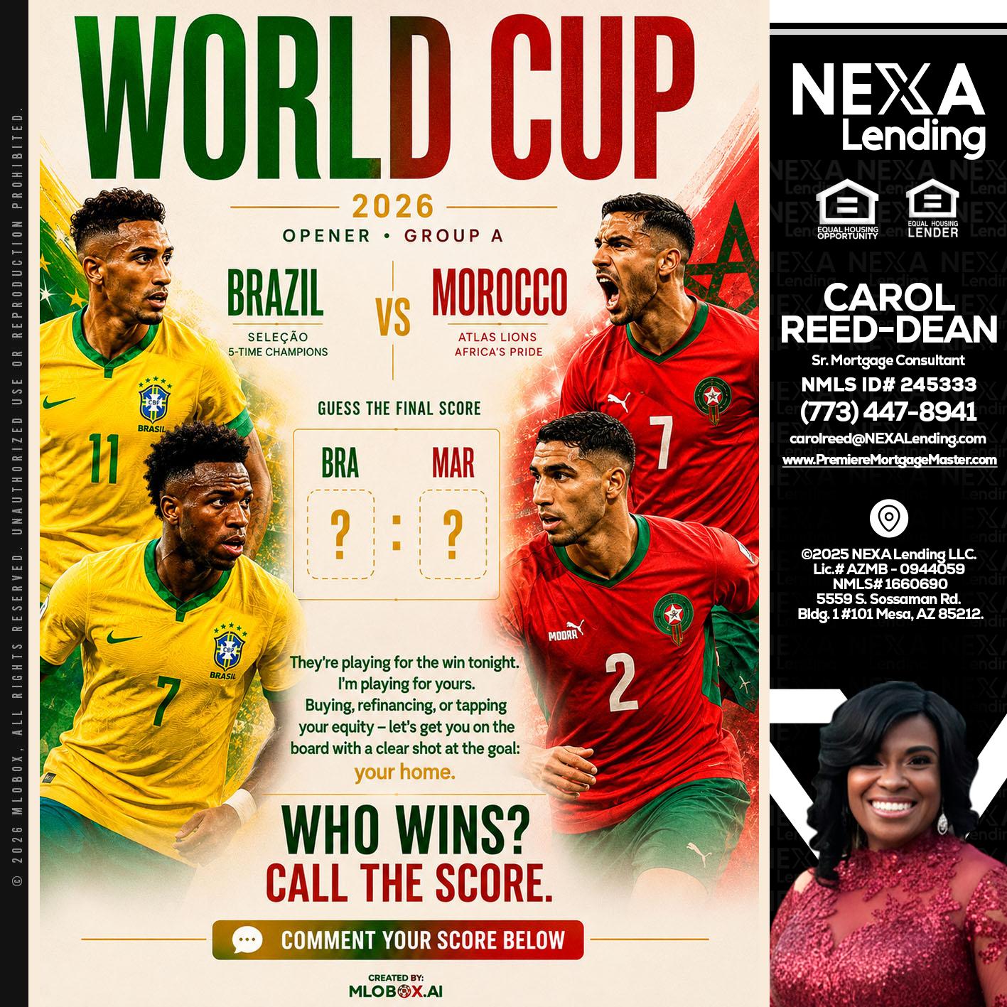 WORLD CUP - Carol Dean -Sr. Mortgage Consultant