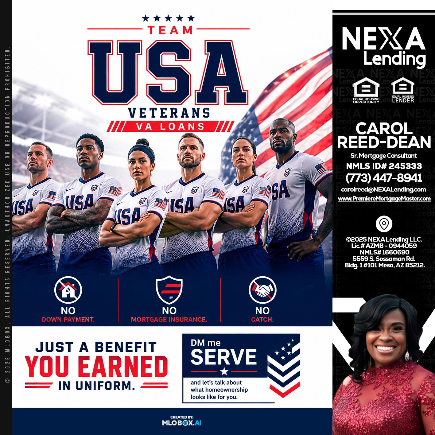 USA TEAM - Carol Dean -Sr. Mortgage Consultant