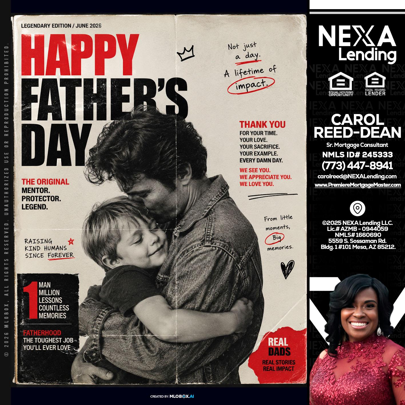 HAPPY FATHERS DAY - Carol Dean -Sr. Mortgage Consultant