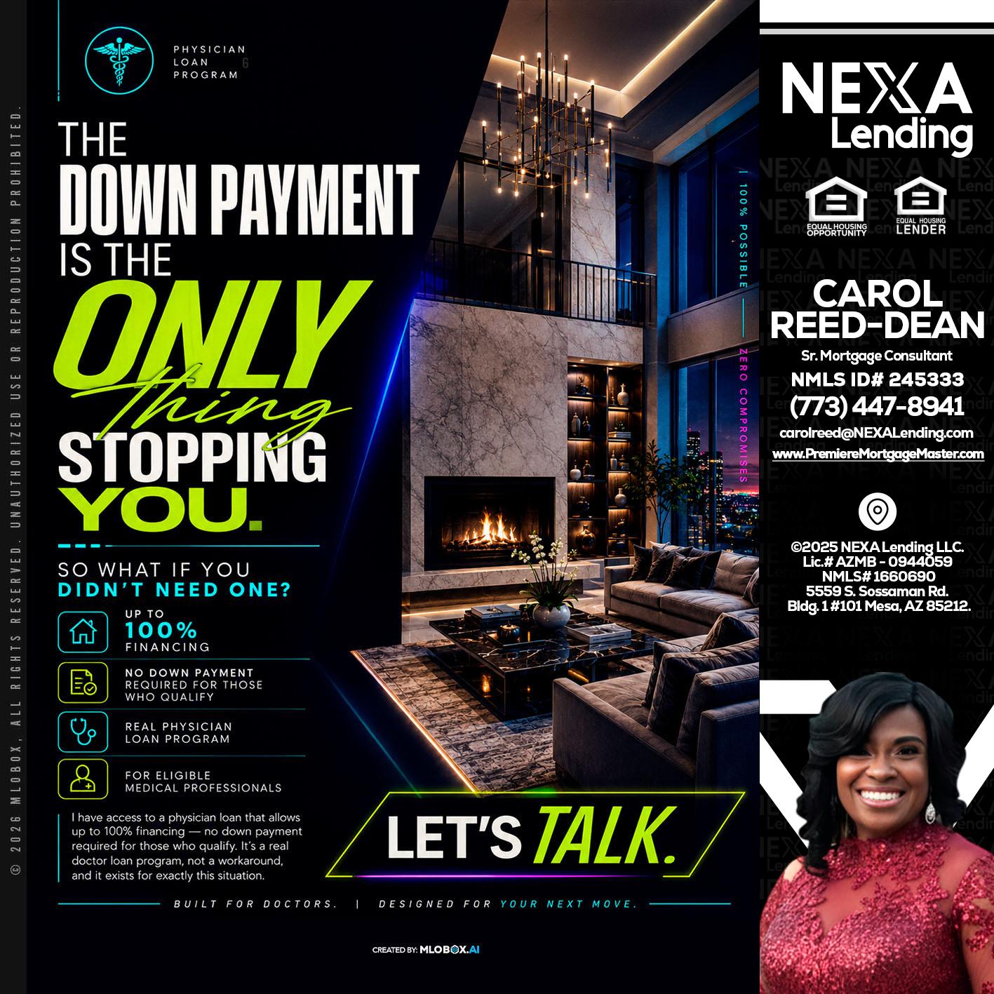 THE DOWN PAYMENT - Carol Dean -Sr. Mortgage Consultant