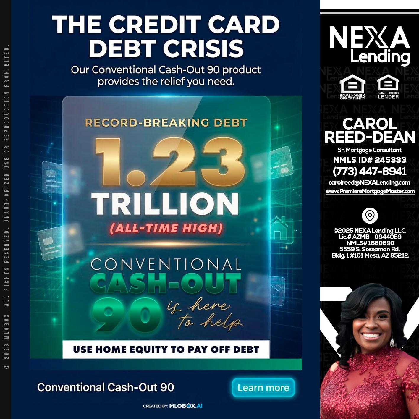 THE CREDIT CARD - Carol Dean -Sr. Mortgage Consultant