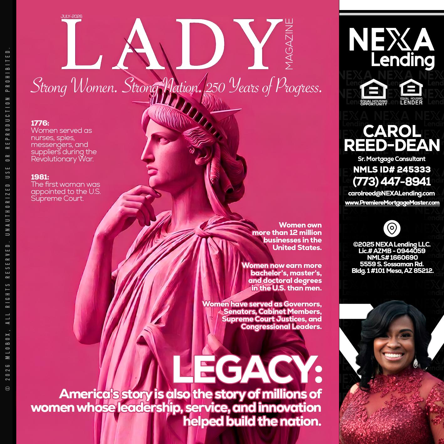 LADY LIBERTY! - Carol Dean -Sr. Mortgage Consultant