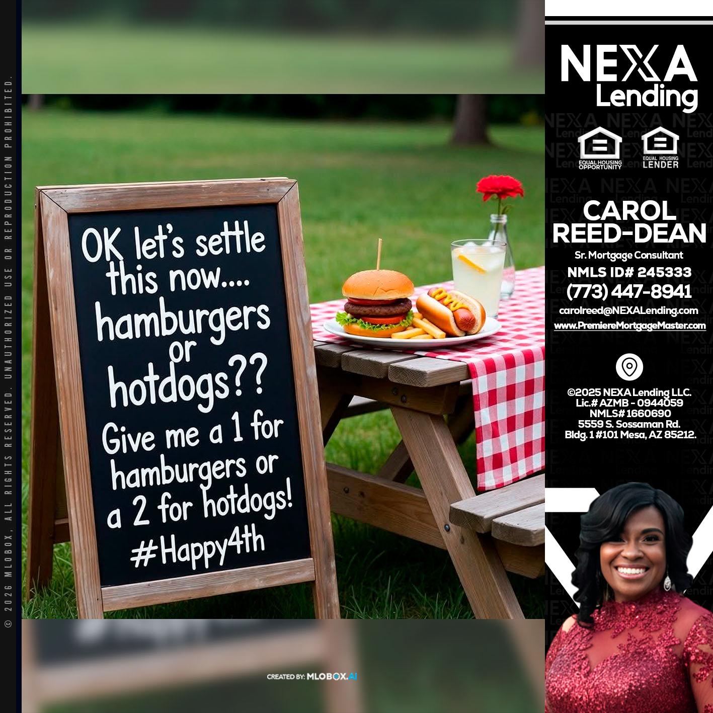 let settle this - Carol Dean -Sr. Mortgage Consultant