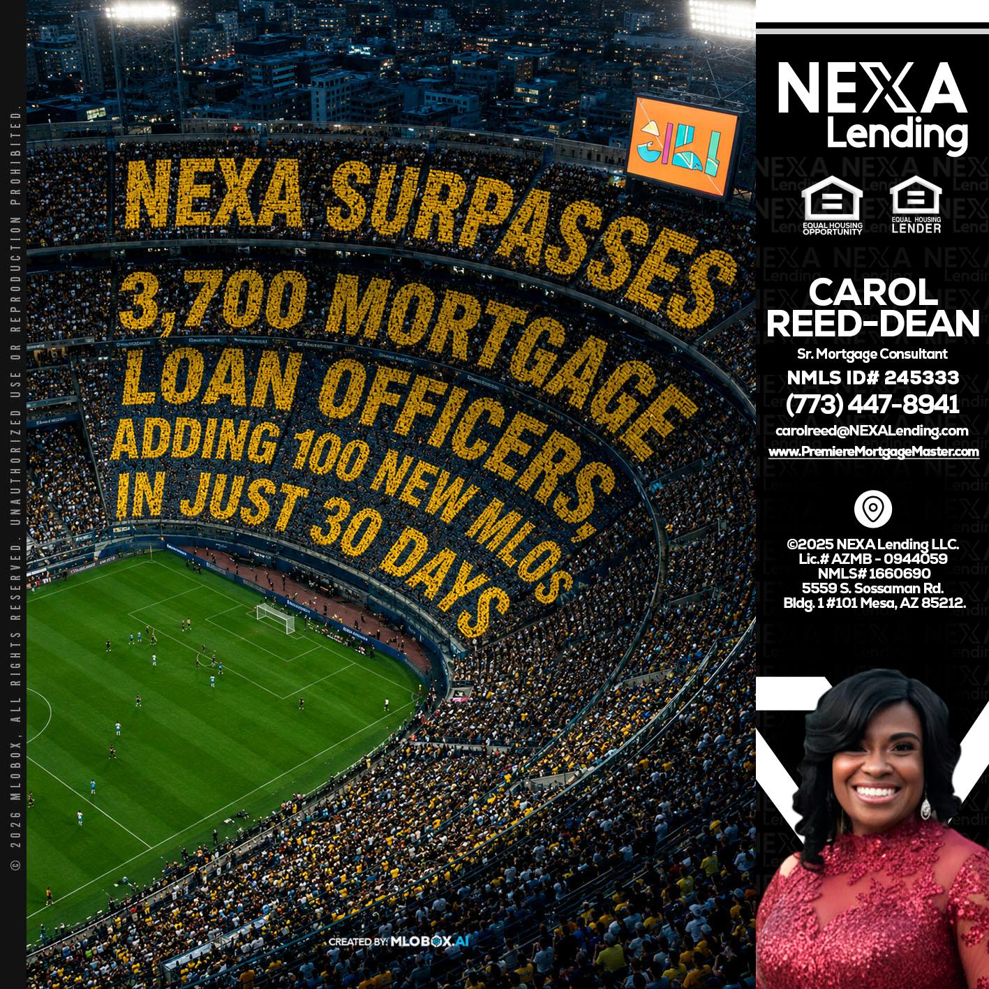 NEXA SURPASSES - Carol Dean -Sr. Mortgage Consultant