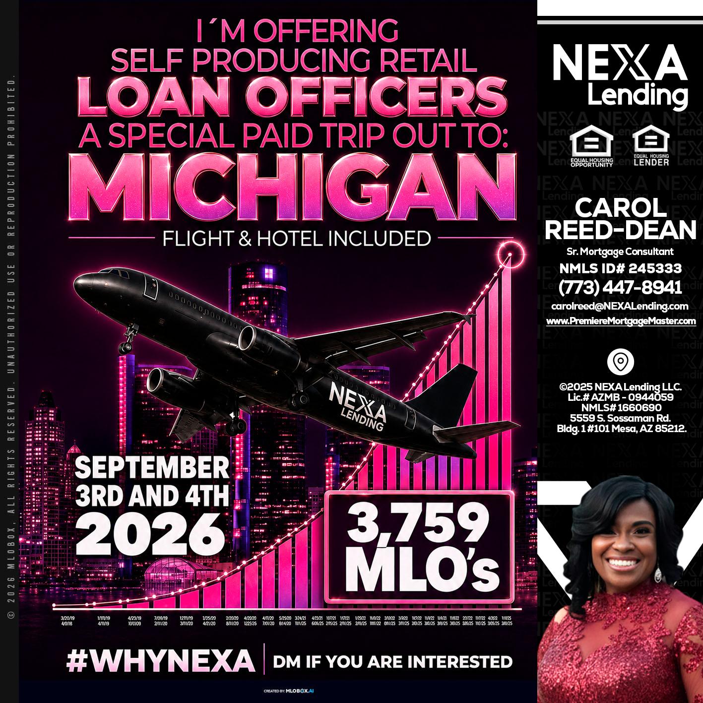 MICHIGAN TRIP - Carol Dean -Sr. Mortgage Consultant