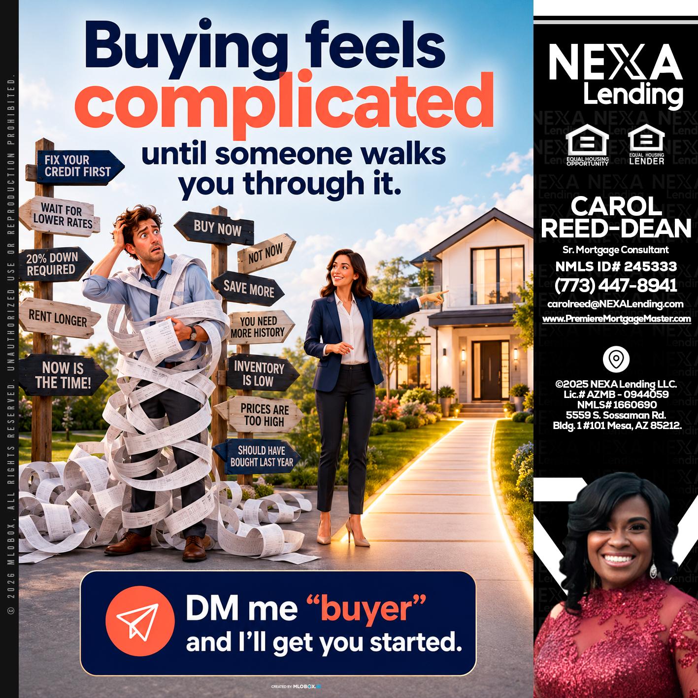 buying feels - Carol Dean -Sr. Mortgage Consultant