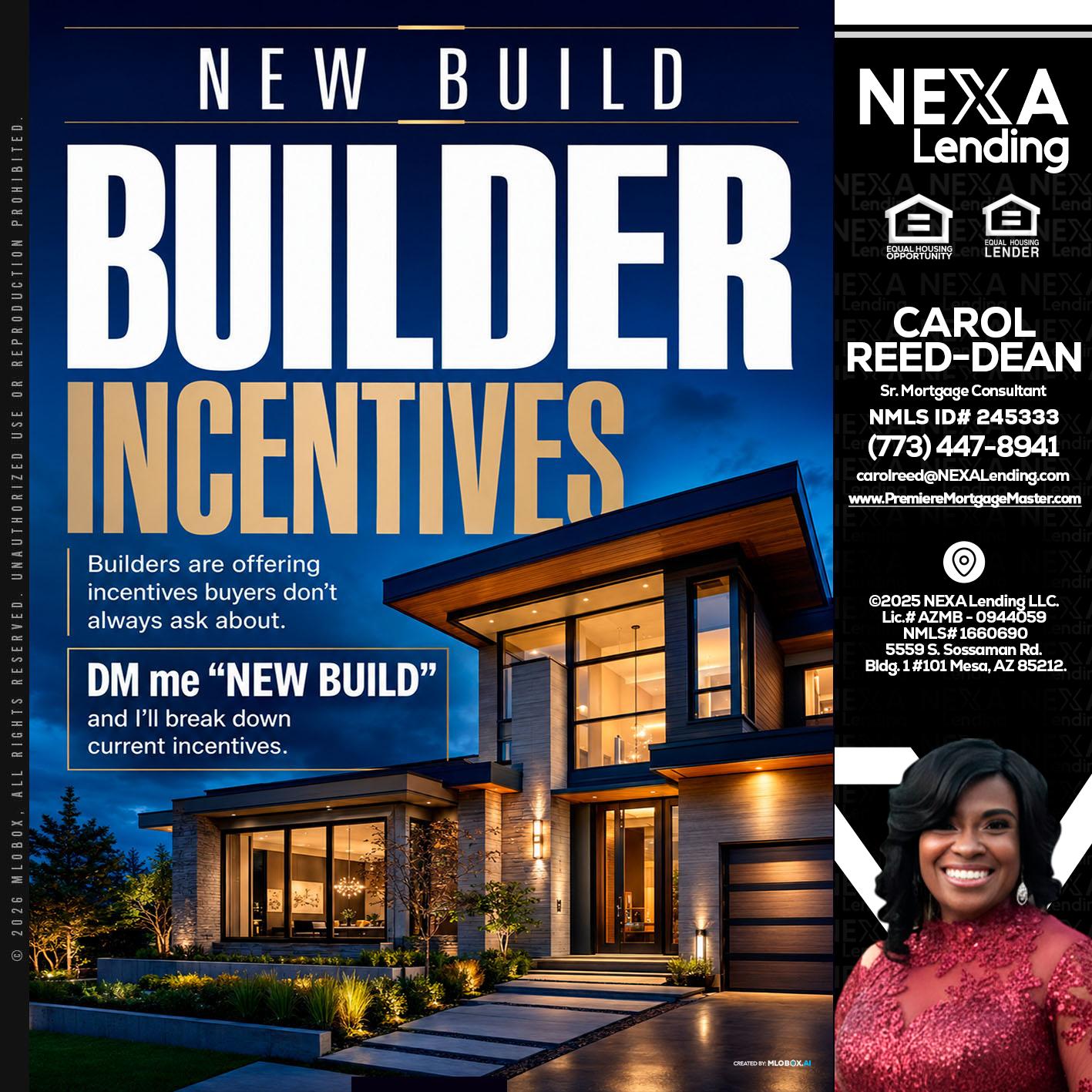 NEW BUILDER - Carol Dean -Sr. Mortgage Consultant