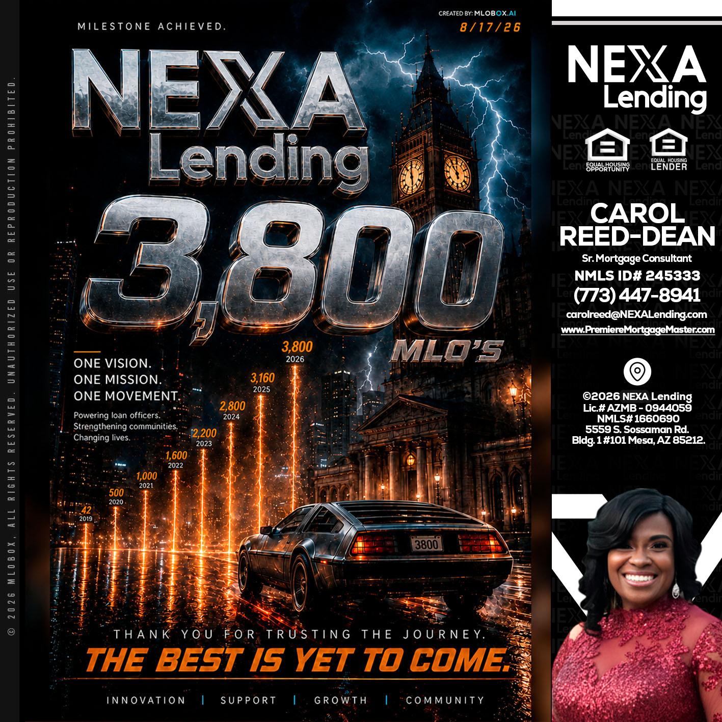 3800 future - Carol Dean -Sr. Mortgage Consultant