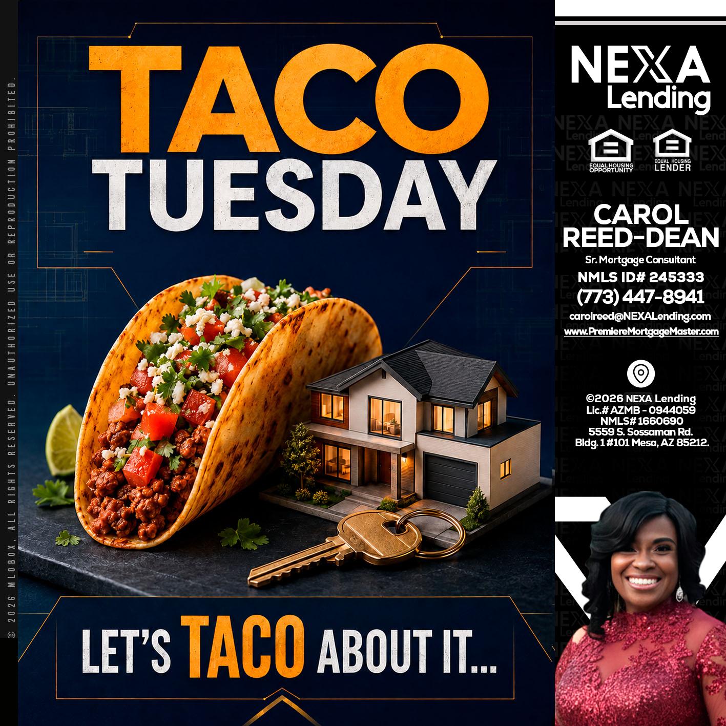TACO TUESDAY - Carol Dean -Sr. Mortgage Consultant