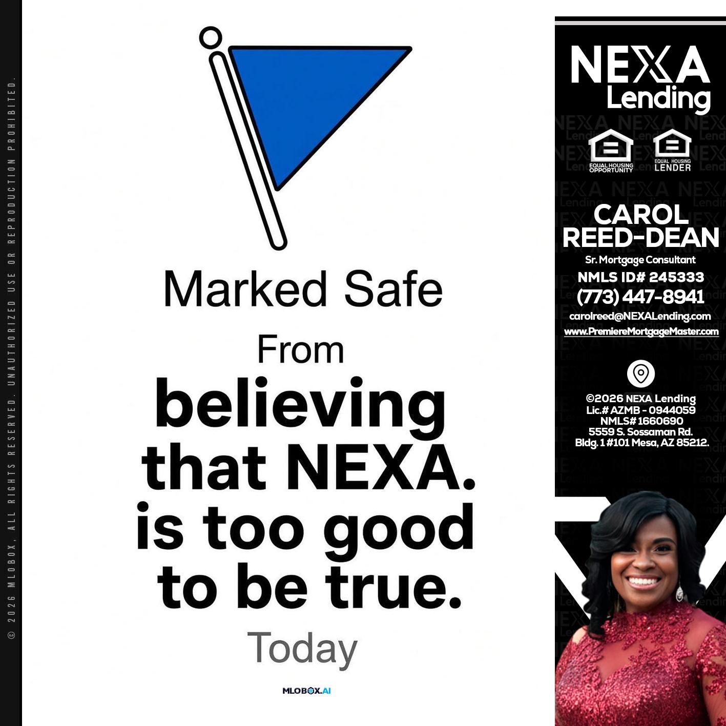 MARKED SAFE - Carol Dean -Sr. Mortgage Consultant