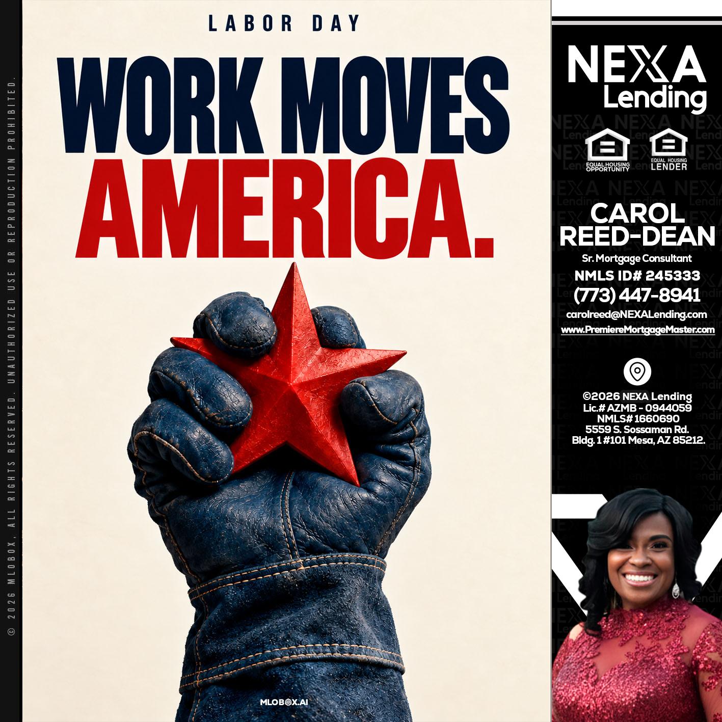 WORKS MOVES AMERICA - Carol Dean -Sr. Mortgage Consultant