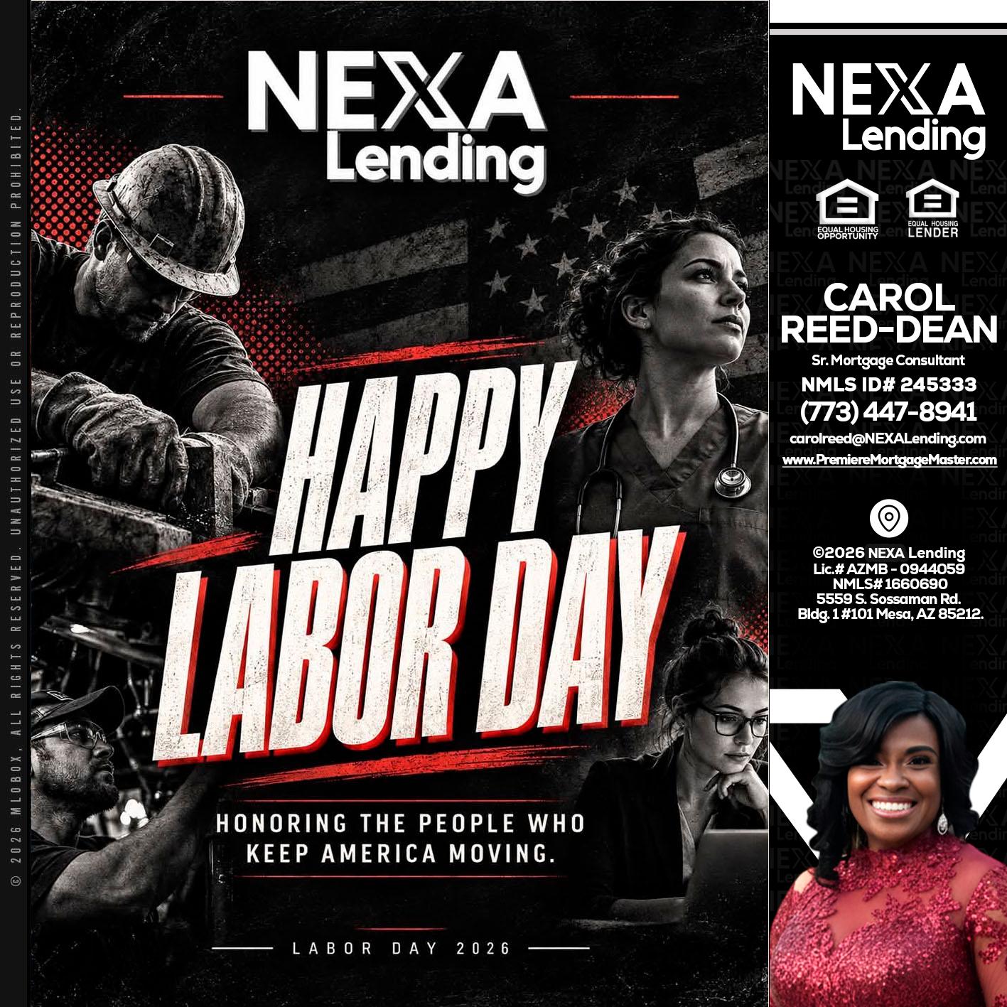 LABOR DAY - Carol Dean -Sr. Mortgage Consultant
